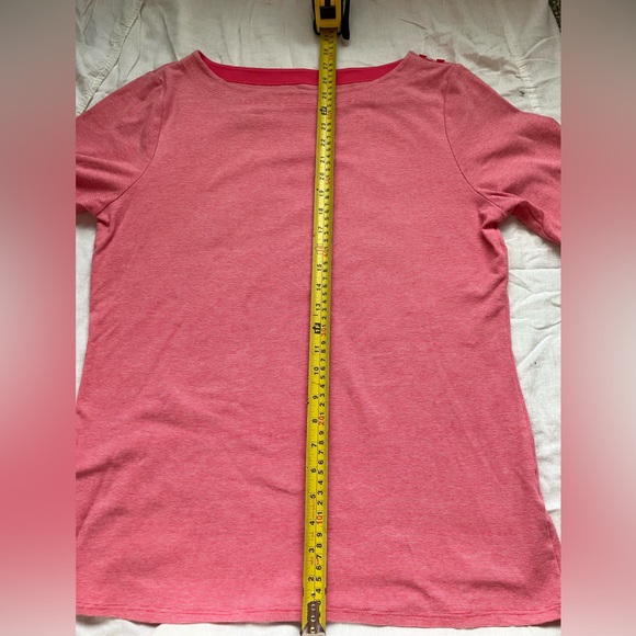Segments Women’s XL Boatneck Pink/White t-shirt - Picture 4 of 6